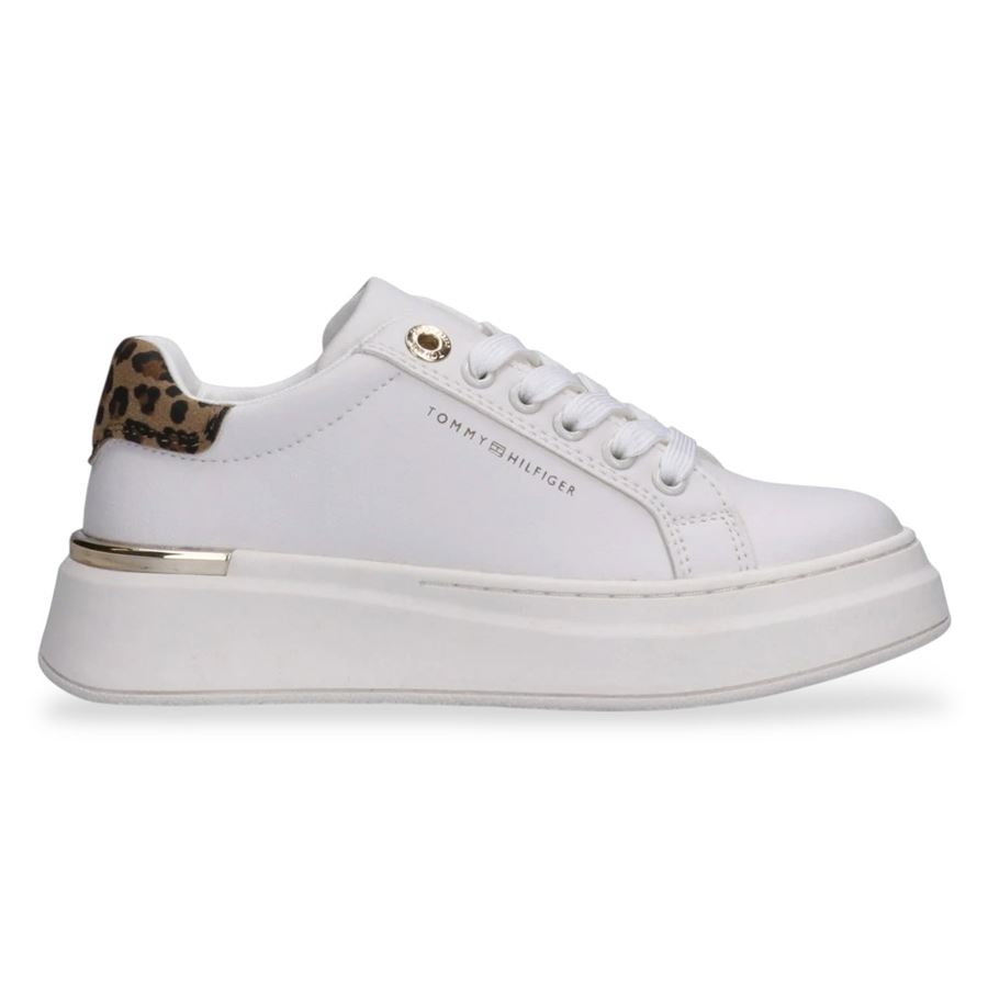 Sneakers da ragazza dettagli animalier e fondo platform Tommy Hilfiger | T3A9339861842A472
